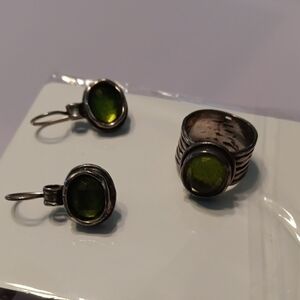 Lia Sophia Green Jewelry Set